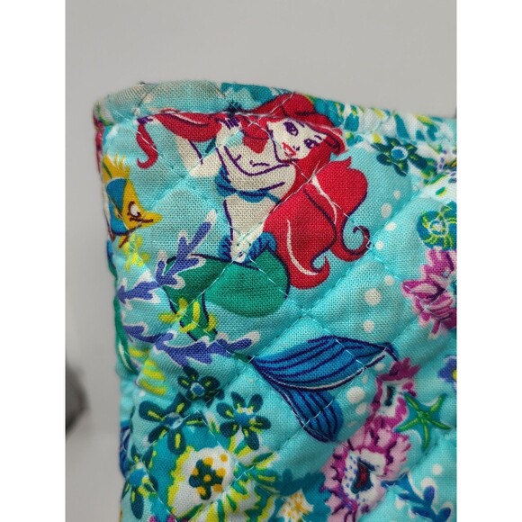 Vera Bradley Original Zip Tote In Disney Ariel Little Mermaid Floral - Picture 5 of 13